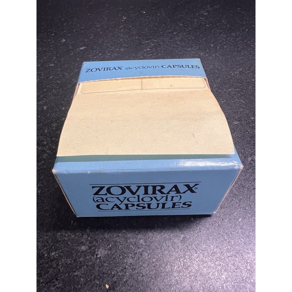 Vtg Zovirax "Pop'nJot" Sticky Note Dispenser‎ Pharmaceutical Desk Display